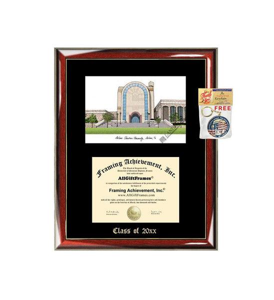 Abilene Christian University ACU Graduation Custom Frame Emboss Lithograph Diploma Degree Framing Embossed Bachelor MBA Master PHD Certificate Framing