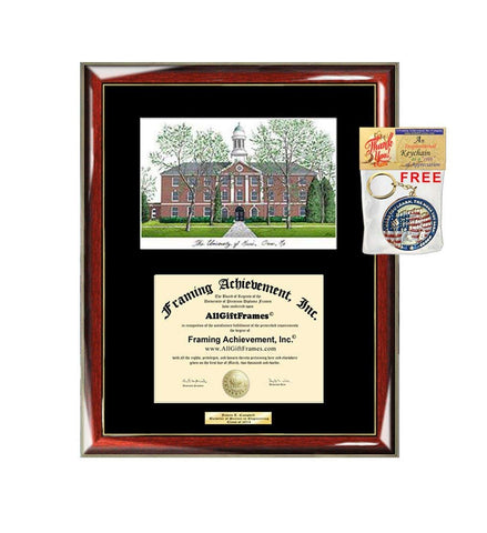 AllGiftFrames University of Maine Diploma Frame Lithograph Degree Graduation Framing Black Matted Engraved Custom University Graduate Gift Holder Case