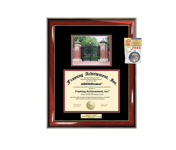 Diploma Frame Brown University School Campus Photo Graduation Graduation Gift Idea Engraved Picture Frames Engraving Large Personalized Document Cheap Graduate Graduate Degree