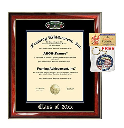 AllGiftFrames Custom Diploma Frame Embossed Louisiana College Best Graduation Louisiana Degree Frame Double Mat Campus Fisheye Picture Frame Cheap Graduate Gift