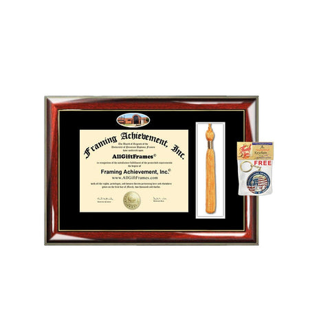 Tarleton State University Tassel Diploma Frame Graduation Tassel Box School Campus Photo TSU Degree Framing Graduation Tassel Box Gift Bachelor Master MBA PHD Certificate Holder Case