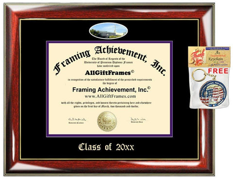 Custom Diploma Frames Embossed Best California Lutheran University Graduation Degree Frame CLU Double Mat Campus Fisheye Picture Frame Cheap Degree Certificate Holder Graduate Gift
