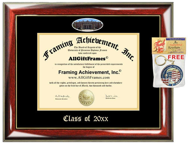 FDU Custom Diploma Frame Embossed Best Graduation Degree Frame Fairleigh Dickinson University Florham Madison Double Mat Campus Fisheye Picture