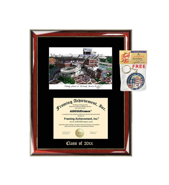 University of Florida Swamp Diploma Frame Emboss Lithograph Graduation Gift UF Degree Framing Certificate Graduate Holder Case Black Matted