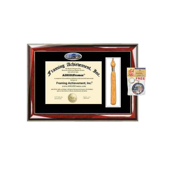 University of Nevada Las Vegas Tassel Diploma Frame UNLV Campus Picture Double Degree Plaque Tassel Holder Framing Graduation Gift Bachelor Master MBA Doctorate PHD Certificate Case