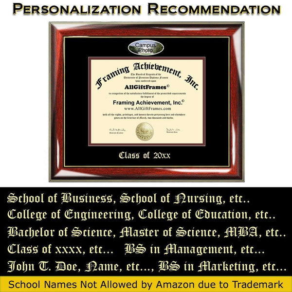 Custom Diploma Frame Embossed Xavier University of Louisiana College Best XULA Graduation Degree Frame Double Mat Campus Fisheye Picture Frame Cheap Graduate Gift