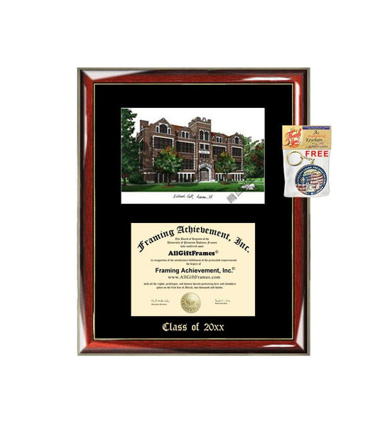 Aurora University Graduation Custom Frame Emboss Lithograph Diploma Degree Framing Embossed Bachelor MBA Master PHD Certificate Framing
