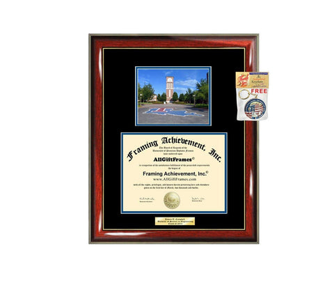 Diploma Frame Louisiana Tech University LTU Graduation Gift Idea Engraved Picture Frames Engraving Degree Large Cheap Graduate Bachelor Masters MBA PHD Doctorate School