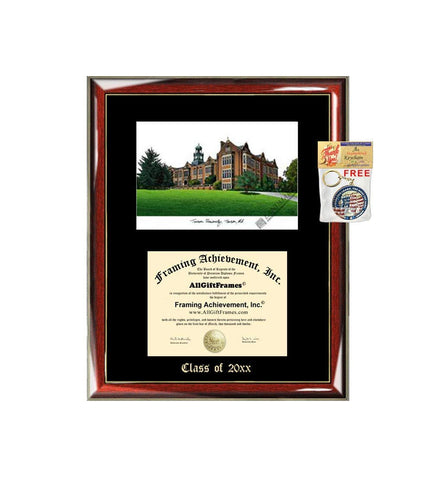 Towson University Diploma Frame Emboss Lithograph Towson Graduation Degree Framing Certificate Plaque Graduate Gift Black Matted Degree Framing