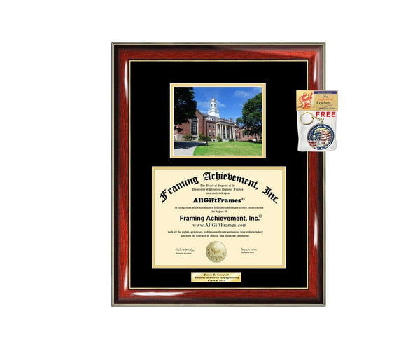 Diploma Frame UConn University of Connecticut Graduation Gift Idea Engraved Picture Frames Engraving Degree Graduate Bachelor Masters MBA PHD Doctorate School