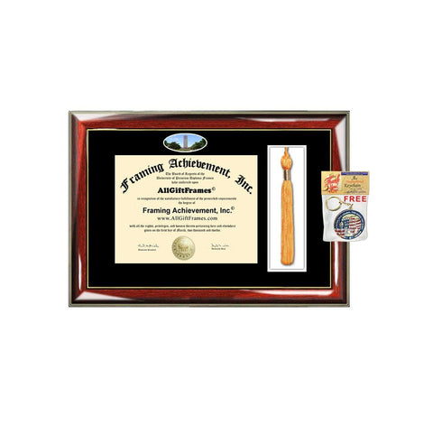 University of Nebraska Omaha Tassel Diploma Frame Degree School Nebraska Omaha Campus Photo Custom Tassel Holder Case College Plaque Certificate Degree Frames Certificate Framing Graduation Gift