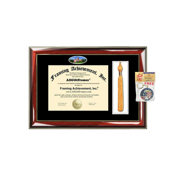 AllGiftFrames Auburn University Tassel Diploma Frame Campus Picture Custom Degree Framing Double Plaque Graduation Tassel Holder Frame Bachelor Master MBA Doctorate PHD Certificate College Frame