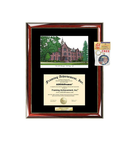 Seton Hall University Diploma Frame Lithograph SHU Degree Framing Certificate Plaque Graduation Gift Black Matted College University Diploma Frames