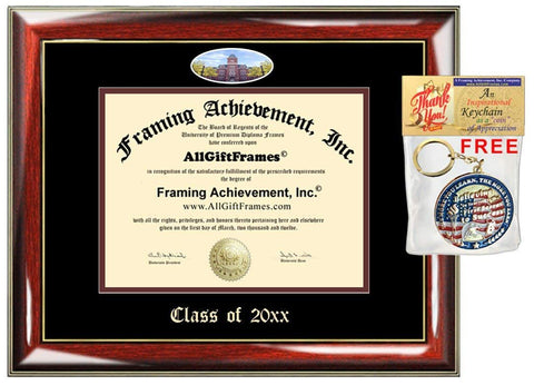 Graduation Diploma Frame Embossed Ohio State University College Degree Frame Double OSU Campus Fisheye Picture Frame Cheap Certificate Graduate Gift