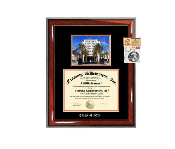 Diploma Frame Big CSUF California State University Fullerton Campus Photo Graduation Gift Case Embossed Picture Frames Engraving Bachelor Master MBA PHD Degree
