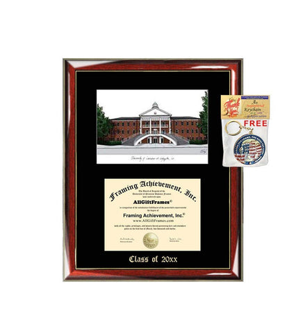 University of Louisiana Lafayette Graduation Custom Frame Emboss Lithograph Diploma Degree Framing Embossed Bachelor MBA Master PHD Certificate Framing