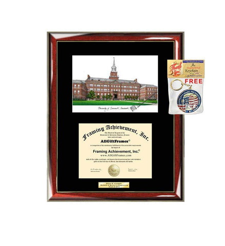 AllGiftFrames University of Cincinnati Diploma Frame Lithograph Degree Graduation Framing Black Matted Engraved Custom University Graduate Gift Holder Case