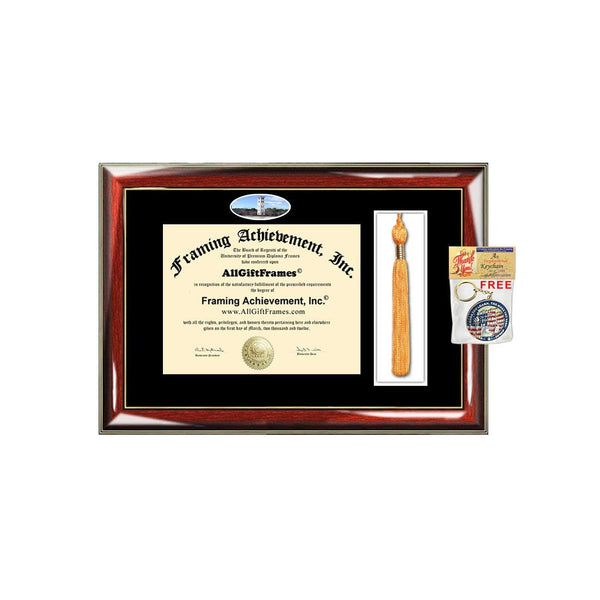 Furman University Tassel Diploma Frame Graduation Tassel Box School Campus Photo Custom Degree Framing Graduation Tassel Box Gift Bachelor Master MBA Doctorate PHD Certificate Holder Case