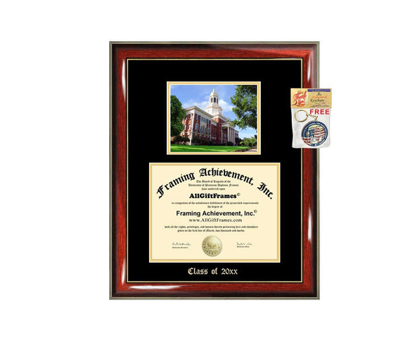 Diploma Frame Big Baylor University Campus Photo Graduation Gift Case Embossed Picture Frames Engraving Bachelor Master MBA PHD Personalized Degree