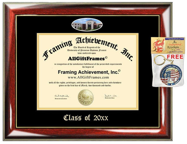 Custom Diploma Frame Embossed WMU College Best Western Michigan University Graduation Degree Frame Double Campus Fisheye Picture Frame Cheap Graduate Gift