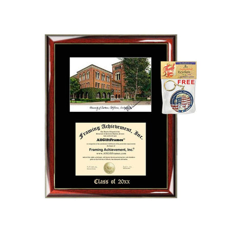 University of Southern California Diploma Frame Emboss Lithograph USC Graduation Degree Frames Graduate Gift Framing University Diploma Frame