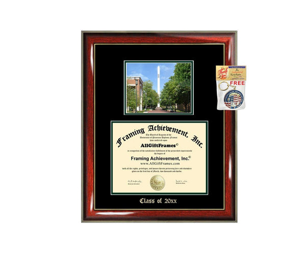 Diploma Frame Big University of North Carolina Charlotte UNCC Graduation Gift Case Embossed Picture Frames Engraving Degree Nursing Business Engineering Education School