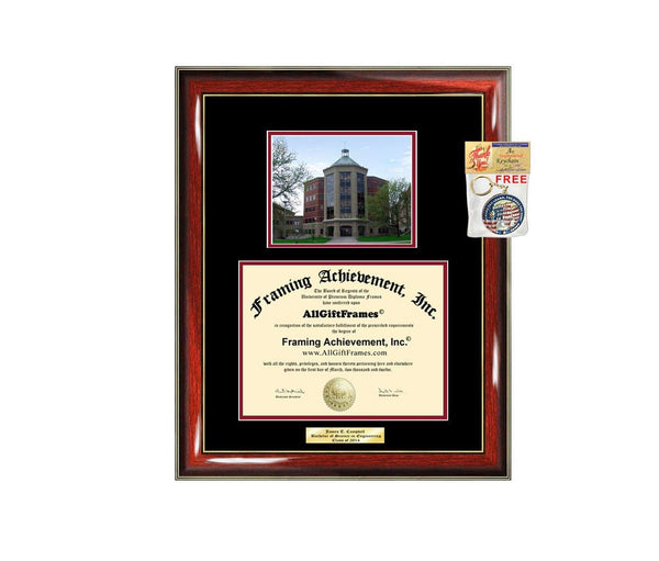 Diploma Frame Benedictine University Campus Photo Graduation Graduation Gift Idea Engraved Picture Frames Engraving Large Personalized Document Cheap Graduate Graduate Degree