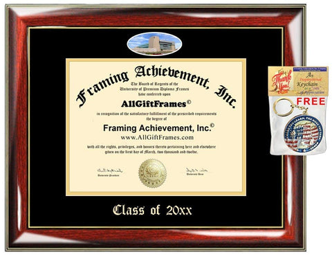 Graduation Diploma Frame Ferris State University Embossed Best Graduation Degree Frame Double Mat Campus Fisheye Picture Degree Graduate Gift