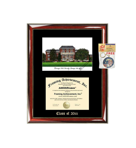 Mississippi State University MSU Graduation Custom Frame Emboss Lithograph Diploma Degree Framing Embossed Bachelor MBA Master PHD Certificate Framing