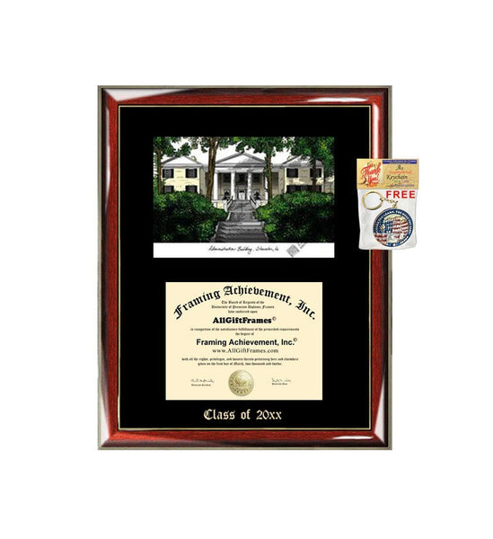 Mary Baldwin College MBC Graduation Custom Frame Emboss Lithograph Diploma Degree Framing Embossed Bachelor MBA Master PHD Certificate Framing