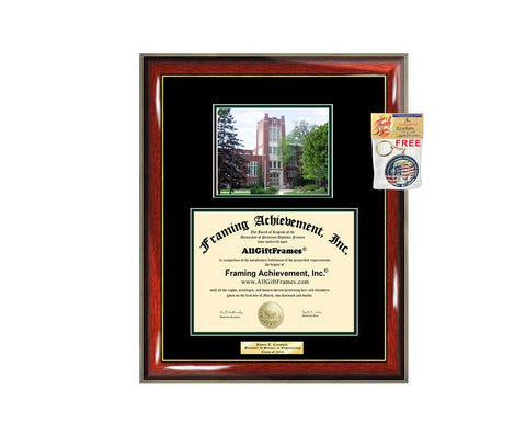 Diploma Frame University of North Dakota UND Graduation Gift Idea Engraved Picture Frames Engraving Degree Cheap Graduate Bachelor Masters MBA PHD Doctorate School