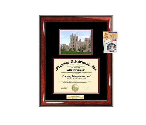 AllGiftFrames Diploma Frame Northern Illinois University School Campus Photo NIU Double Matted Degree Framing Document Graduation Gift Bachelor Master MBA Doctorate PHD Cheap Best