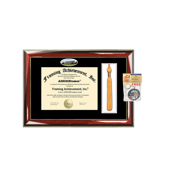 Oral Roberts University Diploma Frame Tassel Holder Box Campus ORU Picture Degree School Photo Graduate Fisheye Case Certificate Plaque Framing Bachelor Master Doctorate PHD