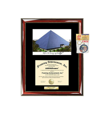 CSULB Diploma Frame Lithograph California State University Long Beach Graduation Gift Graduate School Custom Framing Degree Engrave Holder