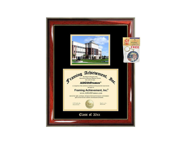 Diploma Frame Big Florida Institute of Technology FIT Graduation Gift Case Embossed Picture Frames Engraving Certificate Holder Graduate Bachelor Masters MBA PHD Doctorate