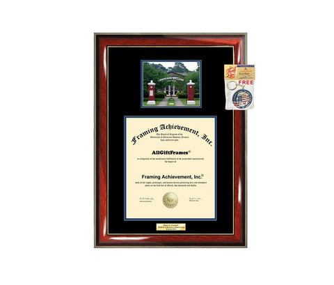 Diploma Frame Louisiana College Graduation Gift Idea Engraved Picture Frames Engraving Degree Cheap Graduate Bachelor Masters MBA PHD Doctorate School