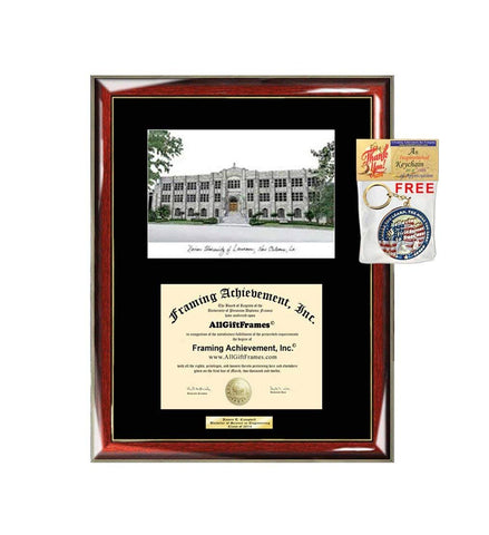 Xavier University of Louisiana Diploma Frame XUL Lithograph Degree Framing Graduation Gift Plaque Graduate Certificate Holder Diploma Frames