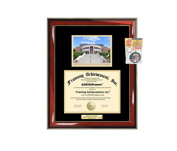Diploma Frame Kent State University KSU Graduation Gift Idea Engraved Picture Frames Engraving Degree Large Cheap Graduate Bachelor Masters MBA PHD Doctorate School