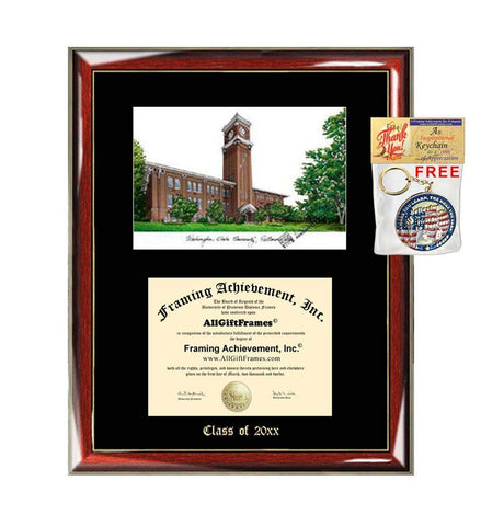 Washington State University Diploma Frame WSU Emboss Lithograph Degree Framing College Frames Document Case Graduation Gift Plaque Holder