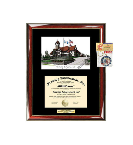 The Union Institute Diploma Frame Lithograph College Graduation Degree Framing Case Holder Plaque Black Matted University Diploma Frame