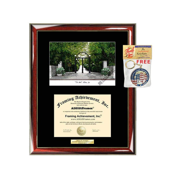 University of Georgia Diploma Frame Lithograph UGA Degree Frames College Graduation Gift Degree Plaque Black Matted University Diploma Frame
