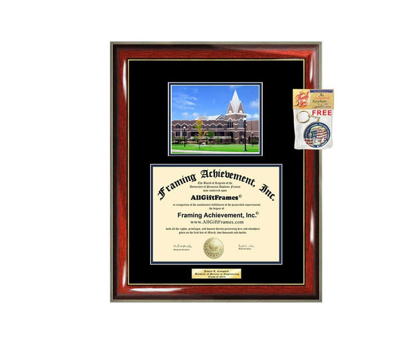 Diploma Frame Xavier University of Ohio Graduation Gift Idea Engraved Picture Frames Engraving Degree Cheap Graduate Bachelor Masters MBA PHD Doctorate School