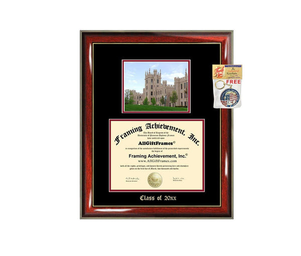 Diploma Frame Big Northern Illinois University School Campus Photo NIU Double Matted Degree Framing Document Graduation Gift Bachelor Master MBA Doctorate PHD