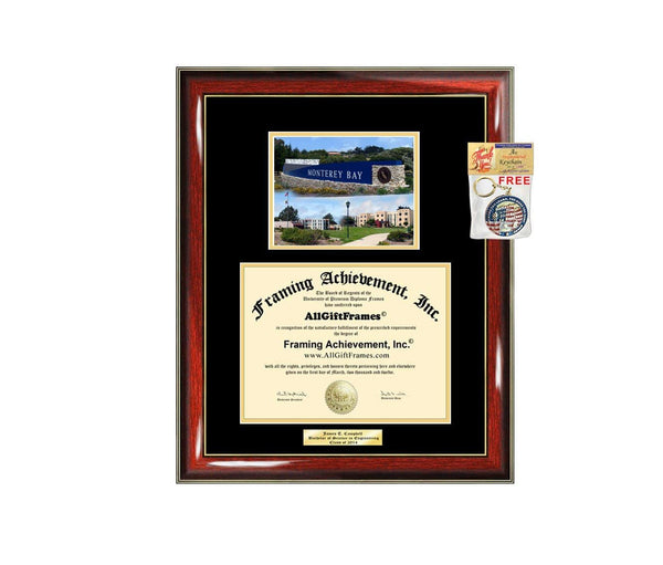 Diploma Frame CSUMB California State University Monterey Bay Campus Photo Graduation Graduation Gift Idea Engraved Picture Frames Engraving Large Cheap Graduate Graduate Degree