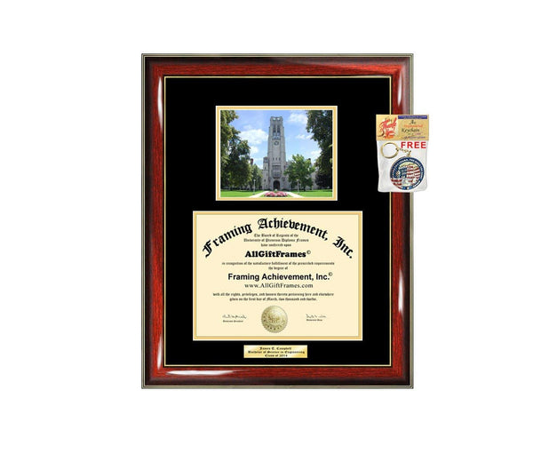 Diploma Frame University of Toledo Graduation Gift Idea Engraved Picture Frames Engraving Graduate Bachelor Masters MBA PHD Doctorate School