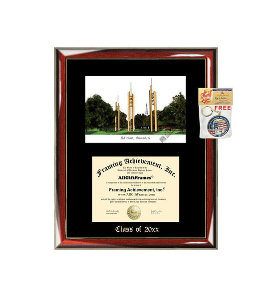 Howard Payne University HPU Graduation Custom Frame Emboss Lithograph Diploma Degree Framing Embossed Bachelor MBA Master PHD Certificate Framing
