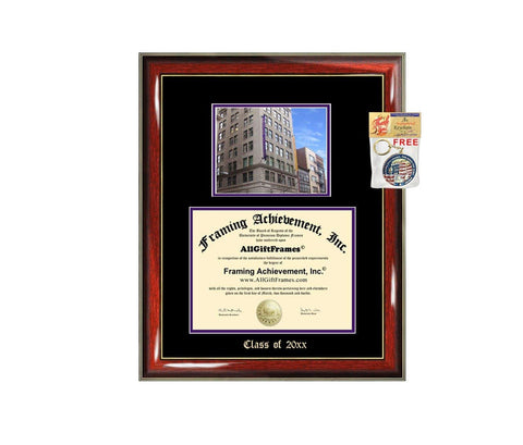Diploma Frame Big Emerson College Graduation Gift Case Embossed Picture Frames Engraving Certificate Personalized Document Cheap Graduate Bachelor Masters MBA PHD Doctorate