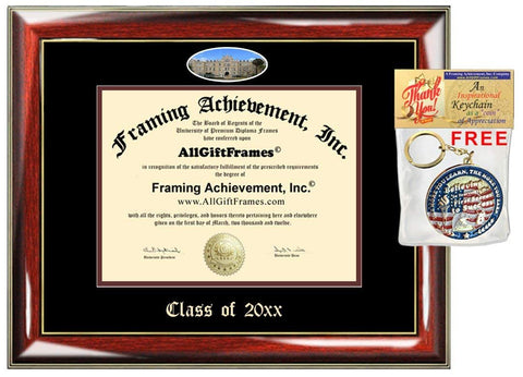 AllGiftFrames Custom Diploma Frame Embossed St. Mary's University Texas College Best Graduation Degree Frame Double Mat Campus Fisheye Picture Frame Cheap Certificate Graduate Gift