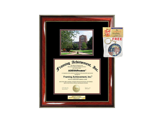 Diploma Frame Central Michigan University CMU Campus Photo Graduation Graduation Gift Idea Engraved Picture Frames Engraving Large Personalized Document Cheap Graduate Graduate Degree