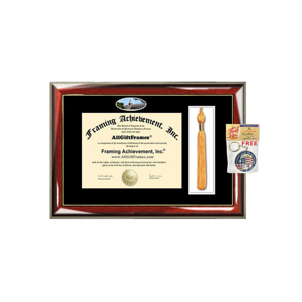 Central Connecticut State University Tassel Diploma Frame Degree School CCSU Campus Photo Custom Tassel Holder Case College Plaque Certificate Degree Frames Certificate Framing Graduation Gift